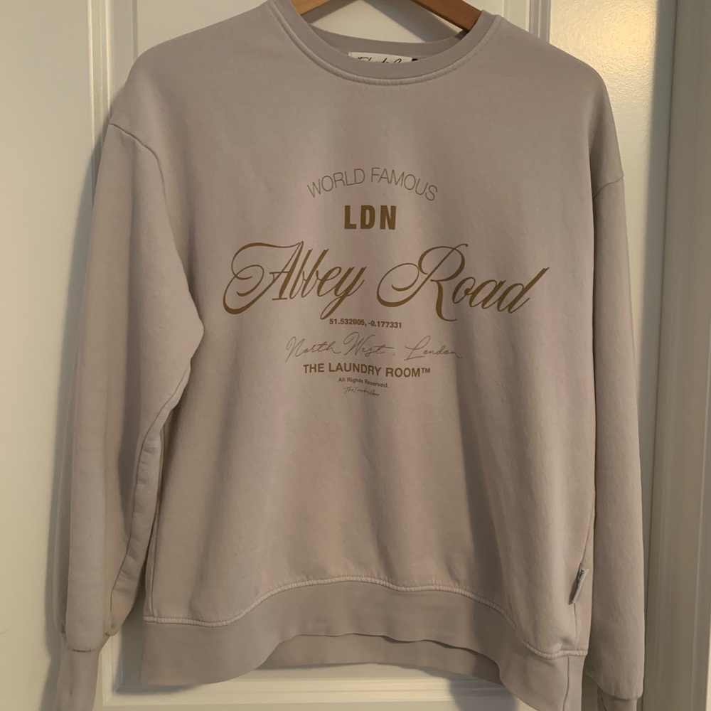 Abbey Road Pale Grey Sweatshirt - small